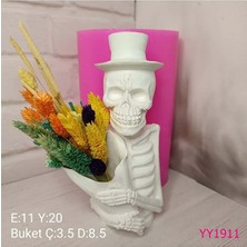 Yoyomold Iskelet Buketli Saksı Silikon Kalıp