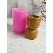 Yoyomold YY2963 Mumluk Tepesi Çizgili 9cm Silikon Kalıp
