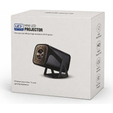 Yapax Mini LED Projeksiyon Cihazı – Taşınabilir Projektör, Full Hd Destekli, Telefon Uyumlu, Ev Sinema Projektörü