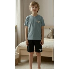 Mutlu Bebe Erkek Çocuk Yazlık Tişört Şort Takım Pamuklu Rahat Günlük Spor Kombin