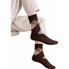 Gigi Giyim Bambu Baklava Desenli Erkek Soket Dikişsiz Çorap