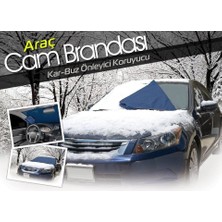 Neonova Araç Kar Buz Önleyici Büyük Boy Araç Ön Cam Brandası (150 cm x 70 Cm)