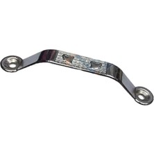 Marsilyan Dekoratif Zamak Kulp Dıştan - 64MM, Nikel, 1 Adet