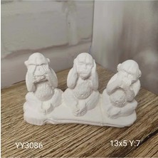 Yoyomold YY3086 Üç Maymun Görmedim Duymadım Bilmiyorum Silikon Kalıp