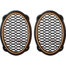 Ayt Poke PK-5052 Oval Hoparlör Kapağı Turuncu LED Sabit (2'li Paket)