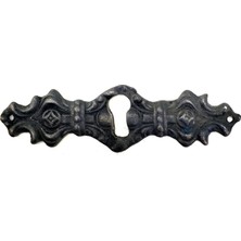 Marsilyan Antika Tarz Dekoratif Pirinç Anahtar Ağızlığı -  28X104MM, Oksit