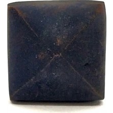 Marsilyan Antika Tarz Dekoratif Pirinç Piramit Kabara - 21 Mm, Oksit