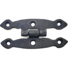 Marsilyan Antika Tarz Dekoratif Pirinç Dar Menteşe - 75X39 Mm, Oksit