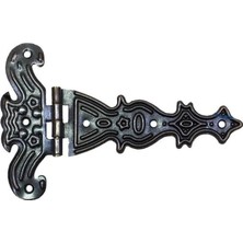 Marsilyan Dekoratif, Sac Tek Kuyruklu Menteşe - 69X102 Mm, Büyük, Eskitme, 1 Adet