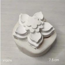 Yoyomold YY2674 Çiçek 4 Katlı Silikon Kalıp
