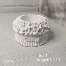 Yoyomold YY2536 Sukulent Saksı Çiçekli Silikon Kalıp