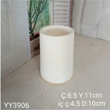 Yoyomold YY3906 Uzun Silindir Mumluk Saksı Silikon Kalıp