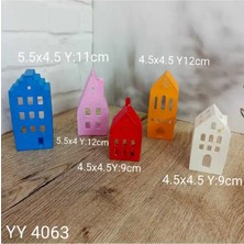 Yoyomold YY4063 5li Ev Tea Lıght Mumluk Silikon Kalıp