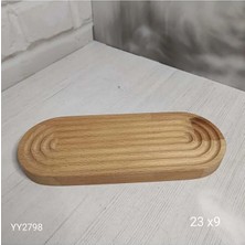 Yoyomold YY2798 Oval Sunumluk Çizgili 23X9 Silikon Kalıp