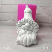 Yoyomold YY2307 Kabak Kafalı Cüce Gnome Kız Silikon Kalıp