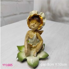 Yoyomold YY1685-YAPRAK Üzerinde Oturan Kız Silikon Kalıp