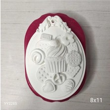 Yoyomold YY2285 Cup Cake Bisküvi Figürlü Magnet Model Silikon Kalıp