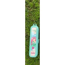 Neonova Turkuaz Multi Renkli Kapaklı Kalemlik Kutusu -Çanta Içi Saklama - Diş Fırçası - Makyaj Fırçası Kutu