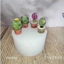 Yoyomold YY4392 4lü Kaktüs Set Silikon Kalıp
