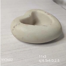 Yoyomold YY2602 Kalp Saksı Silikon Kalıp