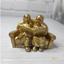 Yoyomold YY2424 Kanepede Kitap Okuyan Yaşlı Çift Silikon Kalıp