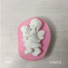 Yoyomold YY2687 Buket Tutan Melek Silikon Kalıp