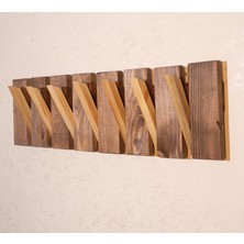 Ahşap Duvar Askılığı Jet Ağaçkakan  - Koyu Ceviz Bej