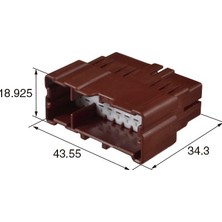 Sumitomo 6098-6988 Renault Clio Megane Ecu Bsı Soketi 16 Pin Araç Beyin Tesisat Konnektörü Peugeot Citroen