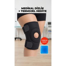 Renklime Dizlik Destekli Diz Korsesi Menisküs Koruyucu Termojel Hediyeli