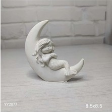Yoyomold YY2077 Ay Üzerinde Uyuyan Dezin Kızı Silikon Kalıp