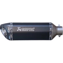 MOTORKİT MK Performanslı Akrapoviç Akrep Egzoz Mat Siyah - Karbon Uçlu - Motorkit Mk