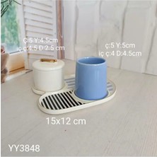 Yoyomold YY3848 - U Şeklinde Sunumluk Ikili Fincan - Silikon Kalip, YY3848, Silikon Kalip Tüm Modeller