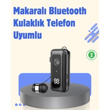 Ny Joy Bluetooth 5.2 Kablolu Makaralı Kulaklık | Dijital Ekran ve Titreşimli Bildirim