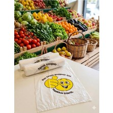 Ecoflex Ortaboy Gülenyüz Baskılı Rulo Poşet Market Manav Atlet Hışır 2 Adet