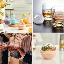 Renklime Yumurcak Shop® Hunili Altı Silikon Kolay Çıkabilen Büyük Boy Küre Buzluk