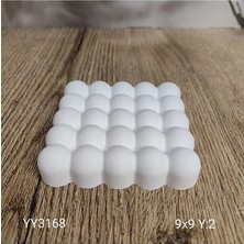 Yoyomold YY3168 Kare Bubble Sunumluk Silikon Kalıp