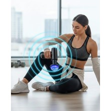Renklime Isıtmalı Soğutmalı Masaj Tabancası 3200 Rpm Sessiz Motor USB C Şarjlı