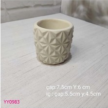YOYOMOLD YY0983 Üçgen Desenli Saksı Silikon Kalıp