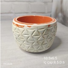 Yoyomold YY2534 Üçgen Çizgili Desenli Saksı Silikon Kalıp