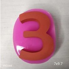 Yoyomold YY2244 10CM Rakamlar 3 Silikon Kalıp