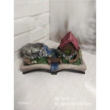 Yoyomold YY2944 Kitap Üzerinde Ev Saksı Silikon Kalıp