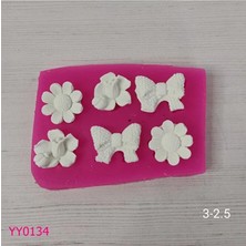 YOYOMOLD YY0134 Papatya Gonca Gül Fiyonk Silikon Kalıp