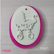 YOYOMOLD YY0105 Elips Bebek Arabalı Silikon Kalıp