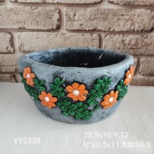 Yoyomold Çiçekli Saksı Silikon Kalıp