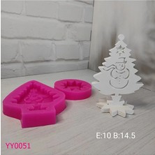 YOYOMOLD YY0051 Kardan Adam İşlemeli Çam Ağacı Tabanlıklı Silikon Kalıp