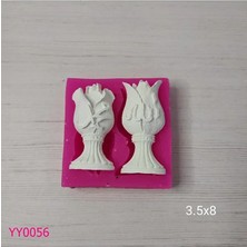 YOYOMOLD YY0056 Laleli Tasarımlı Allah Muhammed Lafızı Silikon Kalıp