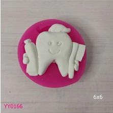 YOYOMOLD YY0166 Elinde Macun ve Fırça Tutan Diş Silikon Kalıp