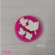 YOYOMOLD YY0153 Dörtlü Çınar Yaprakları Silikon Kalıp