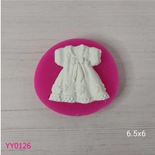YOYOMOLD YY0126 Fiyonklu Bebek Elbisesi Silikon Kalıp