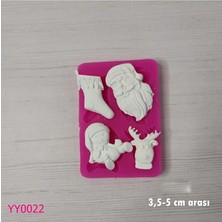 YOYOMOLD YY0022 Noel Baba Çorap Geyik Oyuncak Silikon Kalıp